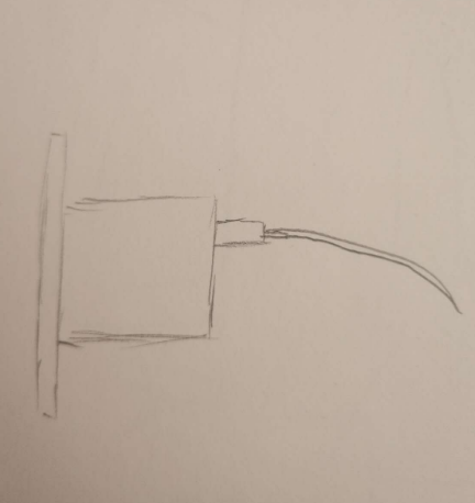 This is the front view I drew.