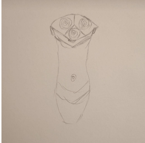 This is the front view I drew.