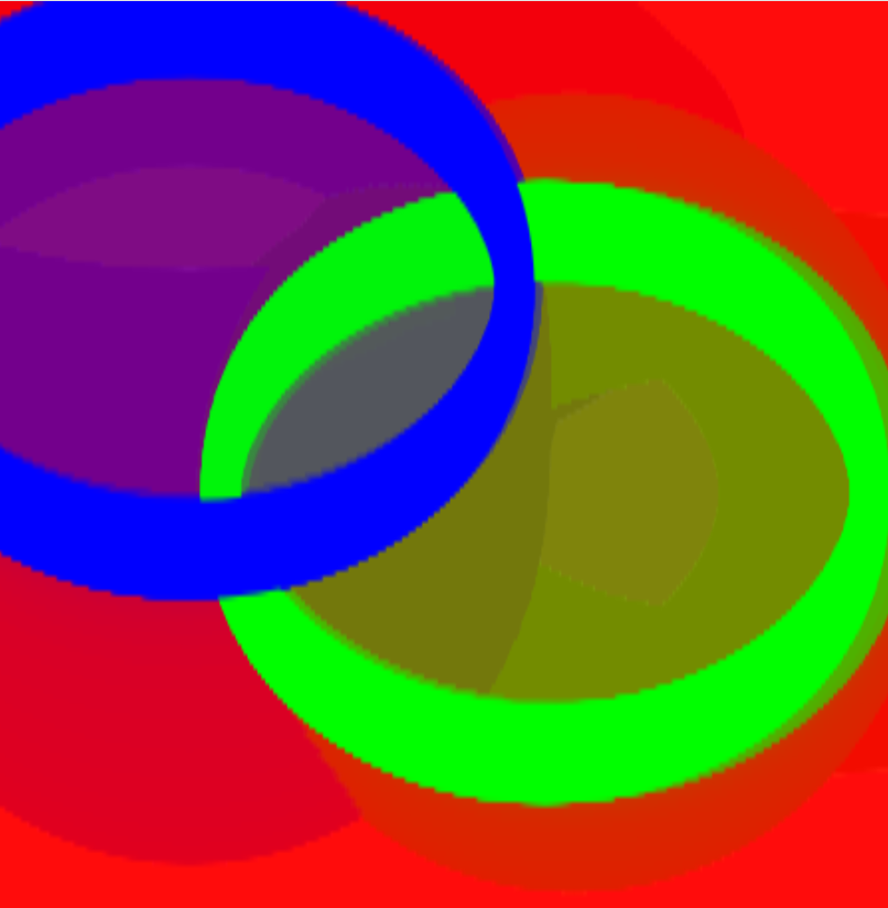 This is an example picture from the teaching video I'm learning from, and this is its display effect.