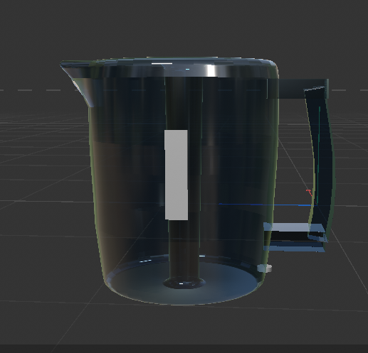 This is the first draft of the kettle model I built. The first time, I only attempted to build a rough model. It can be roughly identified what kind of model it is. The subsequent projects will be modified based on this. The first model was built without using the appropriate method, resulting in it being a bit crude.