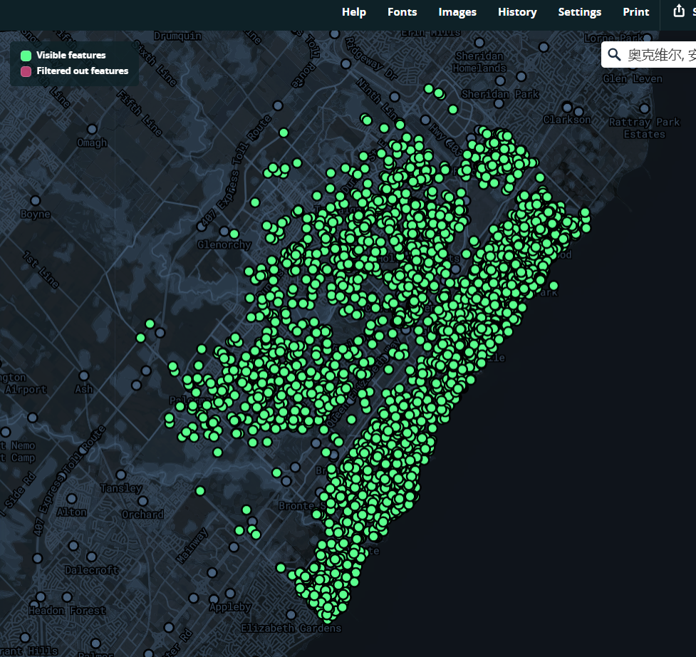 This is the picture of me modifying Mapbox data based on the teaching video.s